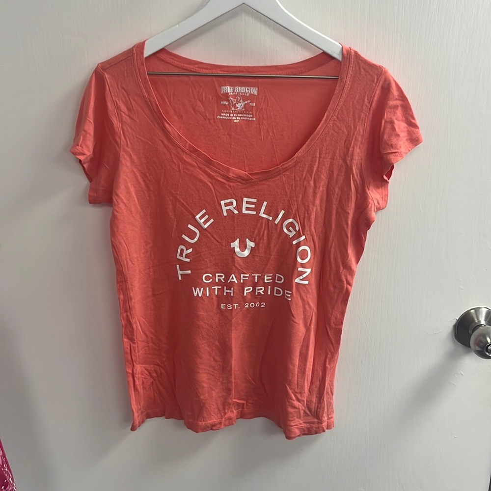 True Religion Women’s Pink T-Shirt (4085)